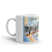 Greetings from Worcester Massachusetts Unique Coffee Mug, Coffee Cup