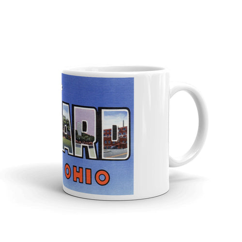 Greetings from Girard Ohio Unique Coffee Mug, Coffee Cup