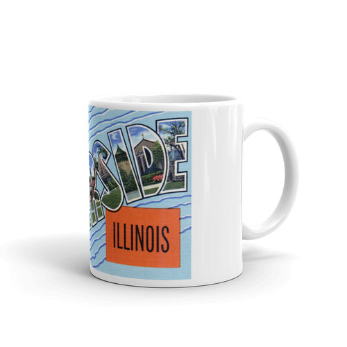 Greetings from Riverside Illinois Unique Coffee Mug, Coffee Cup