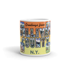 Greetings from Sullivan County New York Unique Coffee Mug, Coffee Cup