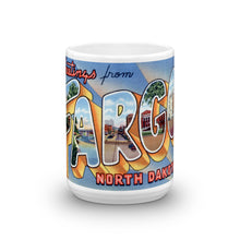 Greetings from Fargo North Dakota Unique Coffee Mug, Coffee Cup 1