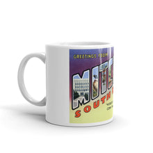 Greetings from Mitchell South Dakota Unique Coffee Mug, Coffee Cup
