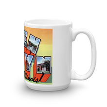 Greetings from Glen Ellyn Illinois Unique Coffee Mug, Coffee Cup