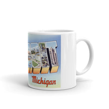 Greetings from Detroit Michigan Unique Coffee Mug, Coffee Cup 2