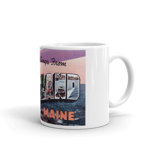 Greetings from Portland Maine Unique Coffee Mug, Coffee Cup 2