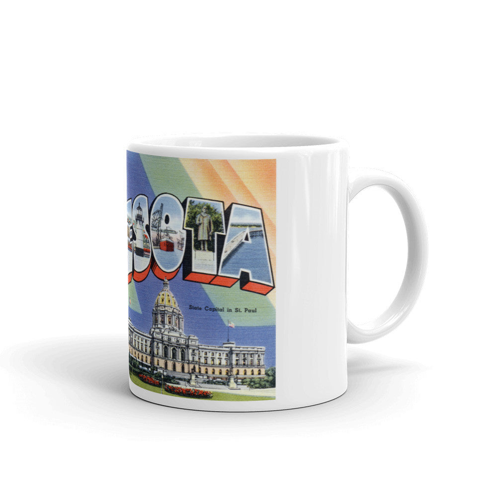 Greetings from Minnesota Unique Coffee Mug, Coffee Cup 1