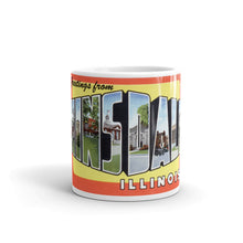 Greetings from Hinsdale Illinois Unique Coffee Mug, Coffee Cup
