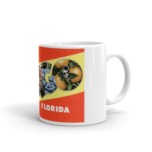 Greetings from Largo Florida Unique Coffee Mug, Coffee Cup