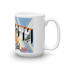 Greetings from Rehoboth Beach Delaware Unique Coffee Mug, Coffee Cup