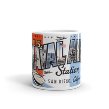 Greetings from US Naval Air Station San Diego California Unique Coffee Mug, Coffee Cup