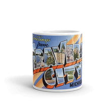 Greetings from Traverse City Michigan Unique Coffee Mug, Coffee Cup