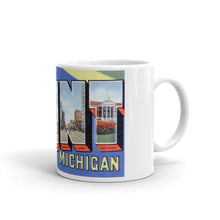 Greetings from Flint Michigan Unique Coffee Mug, Coffee Cup