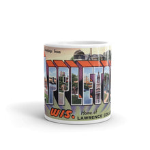 Greetings from Appleton Wisconsin Unique Coffee Mug, Coffee Cup