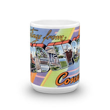 Greetings from Bridgeport Connecticut Unique Coffee Mug, Coffee Cup