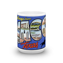 Greetings from Waco Texas Unique Coffee Mug, Coffee Cup