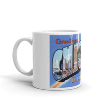 Greetings from Chicago Illinois Unique Coffee Mug, Coffee Cup 1