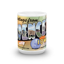 Greetings from Spencer Iowa Unique Coffee Mug, Coffee Cup
